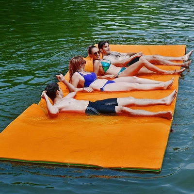 Custom Logo Foam Swim Mat Gesloten Cell Xpe Foam Floating Oasis Lake Pad