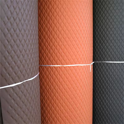 Geborduurd PVC kunstmatig synthetisch leer met spons voor autostoeltjes