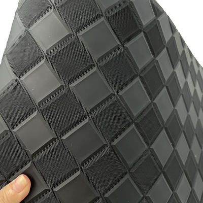 PVC synthetische borduurwerk bedekt met leder auto vloer mat rol materiaal achtergrond op maat