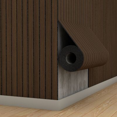 Zachte houten lamellenwandpanelen met IXPE-schuimlaag voor welzijnshuisdecoratie