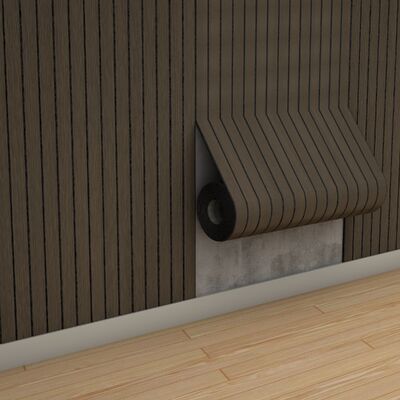 Brandvertragend PVC-bescherming Flexibel houten wandpaneelbehang voor woondecoratie