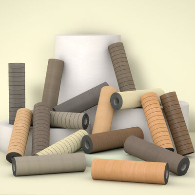 Zelfklevend 3D Schuimbehang met IXPE Schokbestendige Laag en Houtnerf Design voor Thermische Isolatie