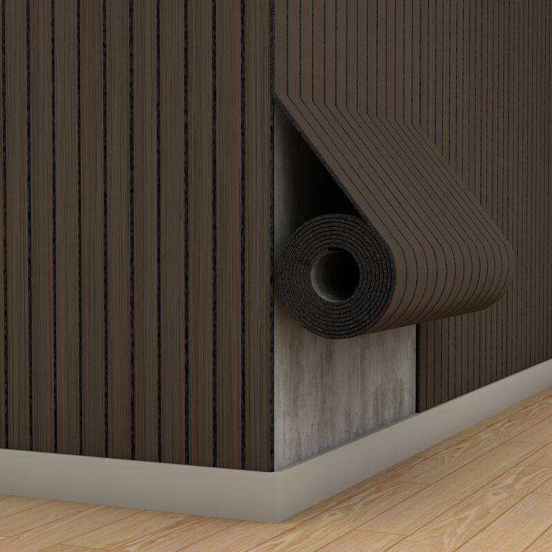 Vlekbestendig IXPE Soft Lat Grille Board Wallpaper voor kantoorgebouwdecoratie