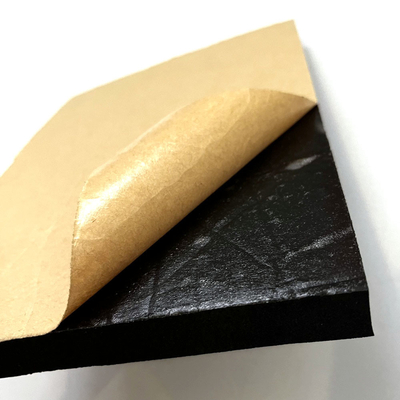 Custom NBR PVC Schaamplaat Aluminiumfolie Kleverig Eenzijdig Isolatie Rubber