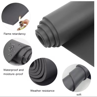 Vlambestand CR Foam Plaat geluidsabsorptie Neopreen Rubber Roll Voor Automotive